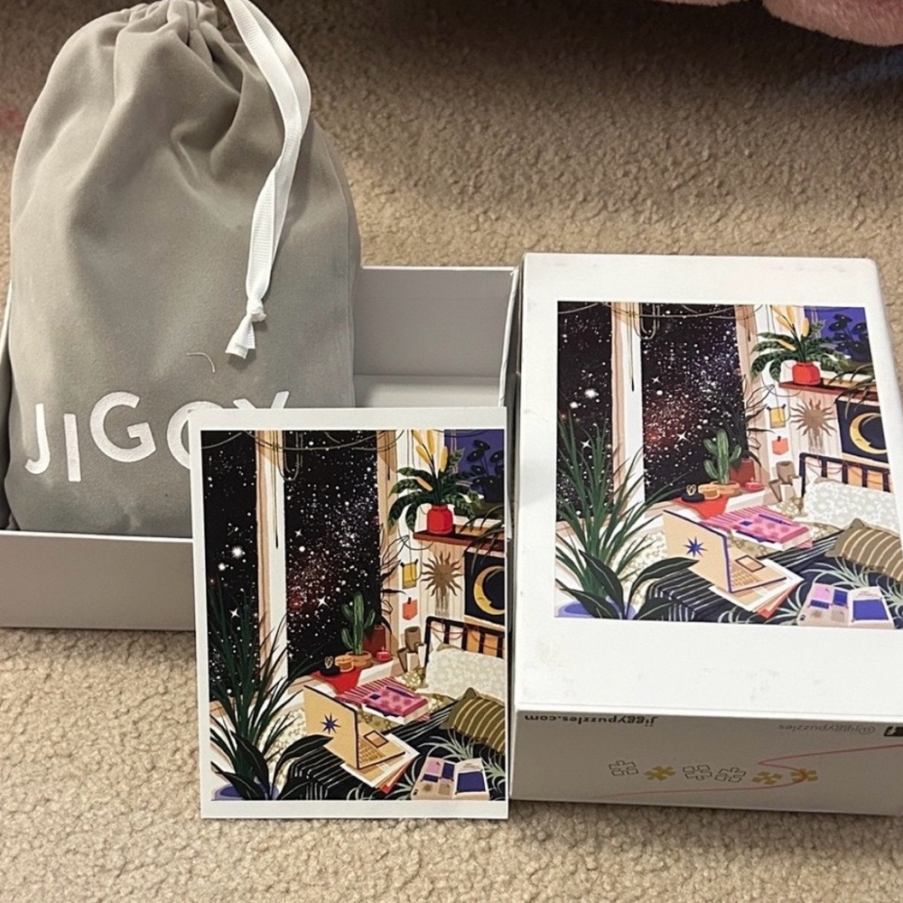 Jiggy Starscape Puzzle - Beige Drawstring Bag Included